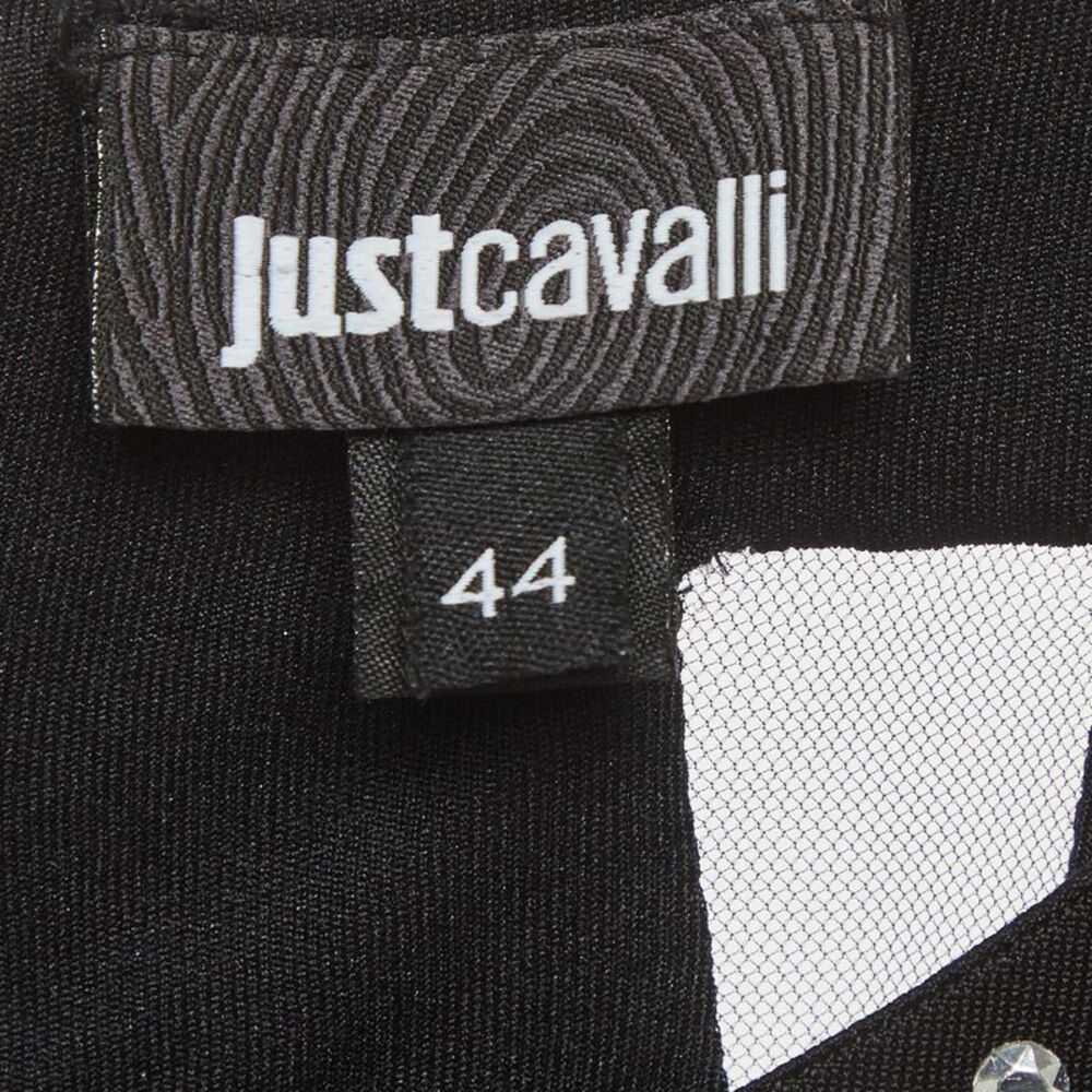 Just Cavalli Black Embellished Jersey Sleeveless Maxi Dress M - Picture 5 of 7
